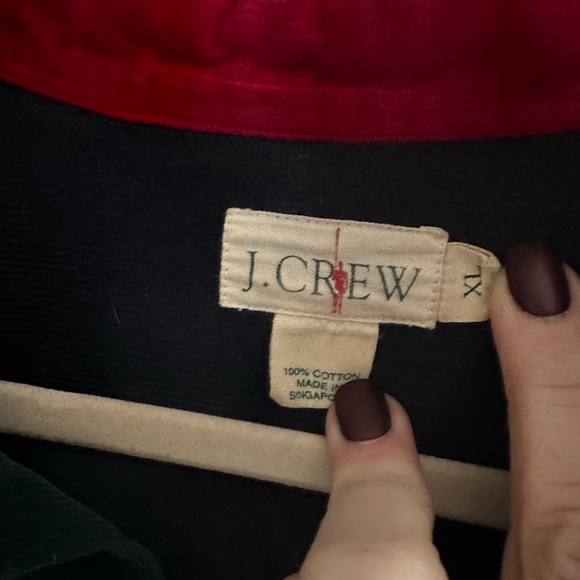 J. CREW VNTG Men’s Color-block Corduroy button down, XL 1991 J. CREW authentic - Picture 3 of 8